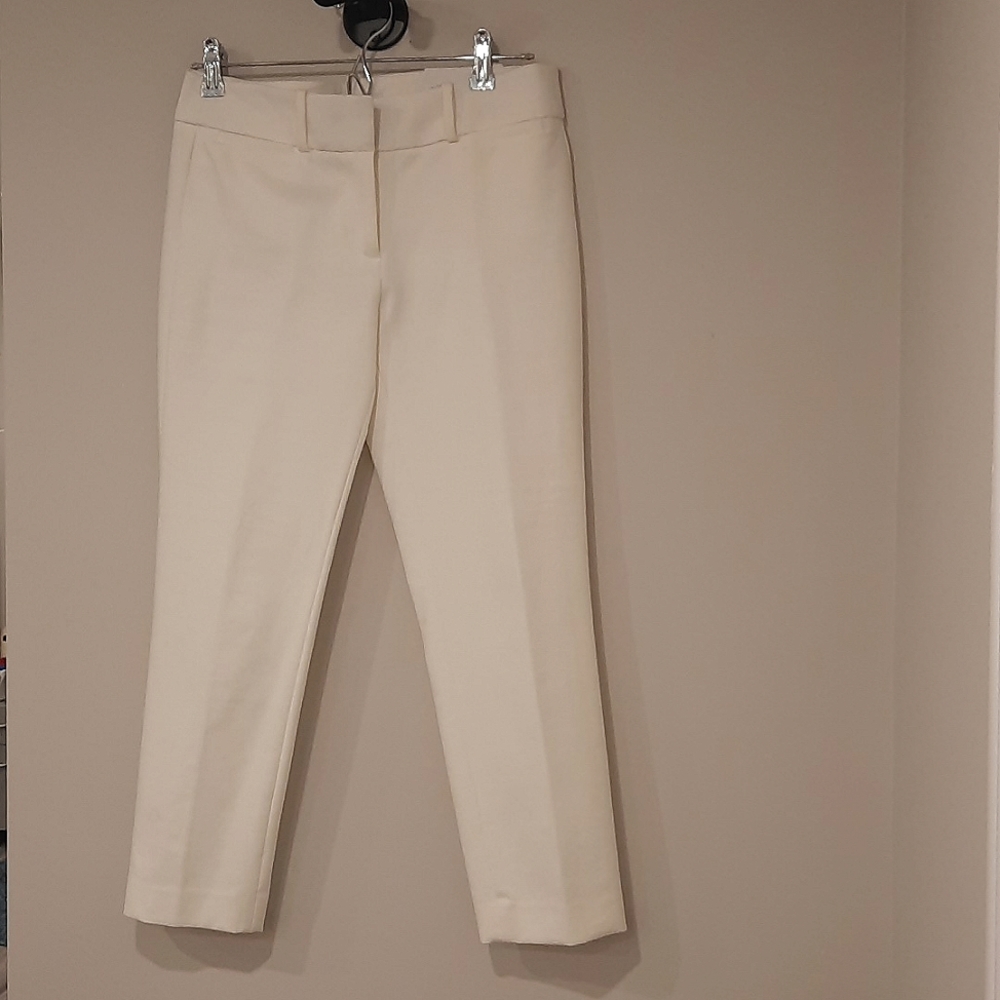 Ann Taylor white trousers